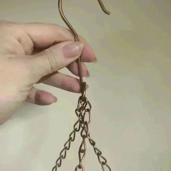 Copper 3  tier fruit hanging basket - Picture 2 of 4